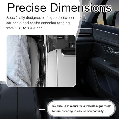 IHOTDER 2026 Upgraded Car Seat Gap Filler 2 Pack,3 in 1 Car Seat Gap Organizer with Slot & Hook for Phone/Keys,Universal Anti-Drop in Between Cars Seats Catcher Fits for Truck SUV