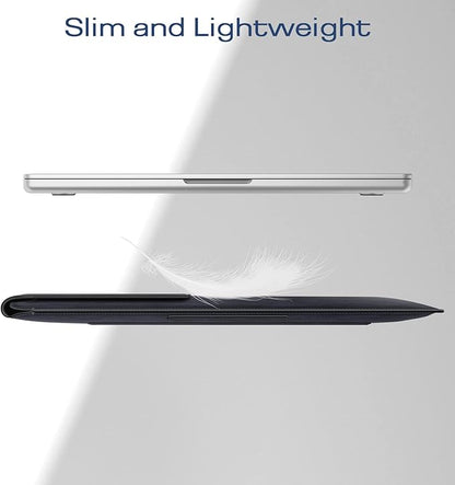 Fintie Sleeve Case for MacBook Air 13.6 A3449 A3240 A3113 A2681, Pro 14 A3427 A3426 A3434 A3401 A3185 A3112 A2992 A2918 A2779 A2442, MacBook Pro/Air/Neo 13 - Slim Bag Cover with Stand, Navy