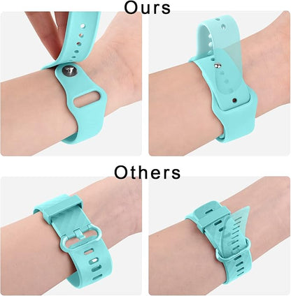 Meliya 22mm Watch Bands Quick Release Replacement Wristband, Soft Silicone Sport Replacement Straps for Men Women