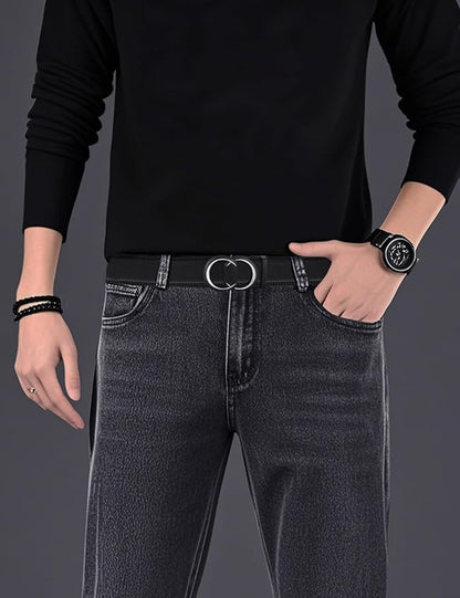 Men's Ratchet Belt Leather Belt Adjustable for Men Gift 1 3/8-Cut for Perfect Fit