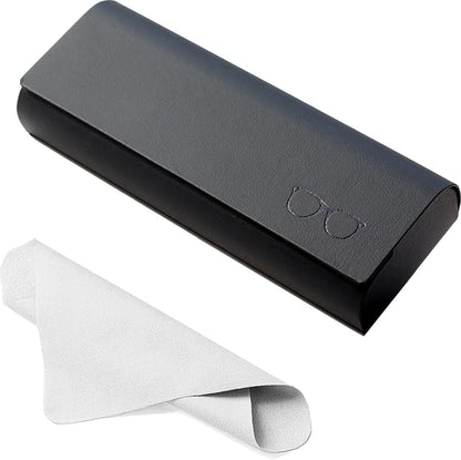Hard Shell Eyeglasses Case Protective Glasses Case for Men and Women Linen Fabric