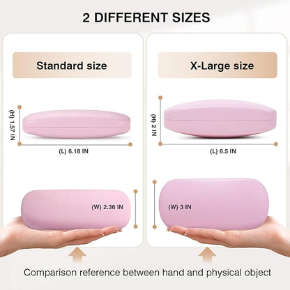 Marvolia Glasses Case Hard Shell - PU Leather Eyeglass Cases Eyeglasses Case for Sunglasses Eye Glasses Cases