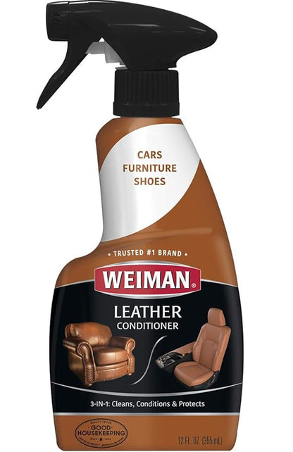 Weiman Leather Cleaner and Conditioner, 12 Fluid Ounce
