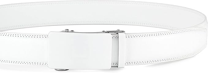 Lingli Men's Belt,Ratchet Dress Belt with Automatic Buckle Brown/Black-Trim to Fit-35mm wide