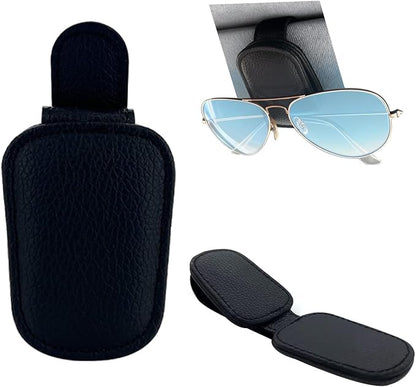 Sunglass Holder for Car, Universal Magnetic Glasses Holder Visor Sunglass Clip Visor Clips, Car Visor Organizer Accessories for Men and Women (1, Black)