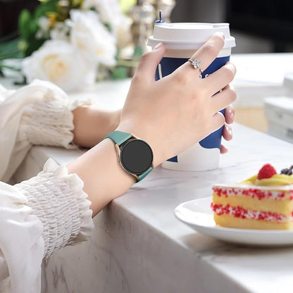 GEAK Compatible with Samsung Watch 7 Bands/Samsung Watch 5 6 Bands 40mm 44mm/Watch 5 Pro,20mm Soft Slim Soft Replacement Band for Watch 4 6 Classic 42mm 46mm 43mm 47mm White/Sandpink/Pinegreen/Winered