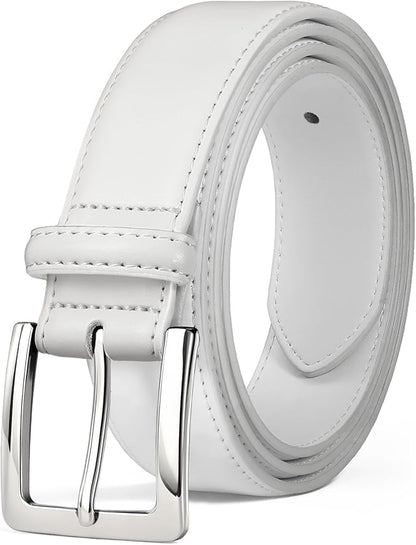 Men's Genuine Leather Dress Belt, 1 3/8" Classic Mens Jeans Pants Belt for Work Business Casual Golf