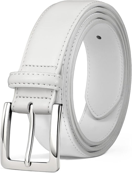 Men's Genuine Leather Dress Belt, 1 3/8" Classic Mens Jeans Pants Belt for Work Business Casual Golf