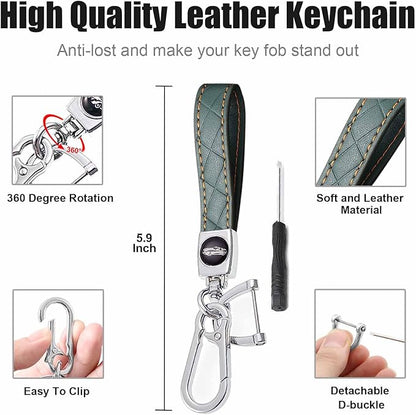 7 Buttons Compatible with Hyundai Key Fob Cover Accessories, Fits for Sonata Santa Fe Tucson KONA Grandeur Ioniq 6, Soft TPU Key Case with Leather Keychain (Gray)