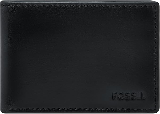 Fossil Men's Leather Slim Minimalist Bifold Front Pocket Wallet for Men