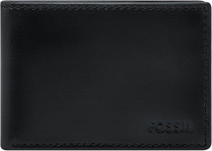 Fossil Men's Leather Slim Minimalist Bifold Front Pocket Wallet for Men