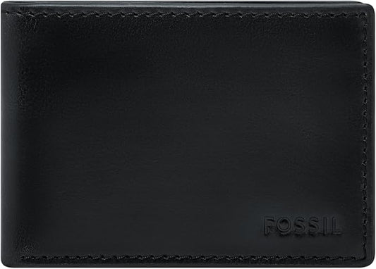 Fossil Men's Leather Slim Minimalist Bifold Front Pocket Wallet for Men