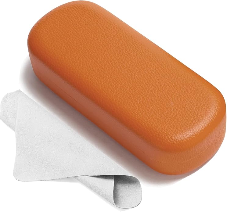 Marvolia Glasses Case Large Hard Shell Eyeglasses Case PU Leather Protective Case for Sunglasses Eyeglasses
