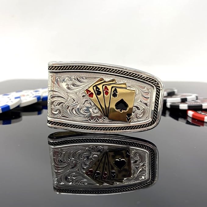 Montana Silversmiths Made in the USA Western Lifestyle Money Clip (Four Aces)