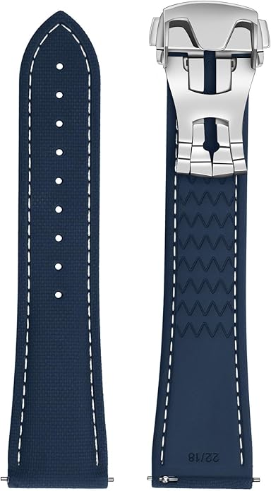 ULLCHRO Watch Strap Watch Band 20mm 22mm Man Waterproof Quick Release Bands Sport Replacement Strap Soft FKM Rubber Watchband