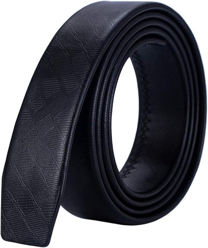 Barry.Wang Mens Belts Leather Ratchet Automatic Buckle Slide Click 1 3/8" Designer Dress Fashion Classic Casual Work Business