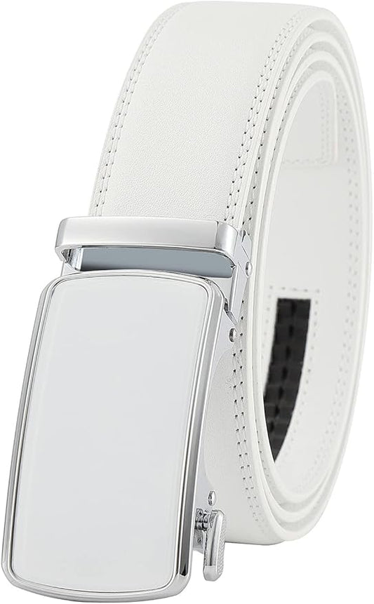 Lingli Men's Belt,Ratchet Dress Belt with Automatic Buckle Brown/Black-Trim to Fit-35mm wide