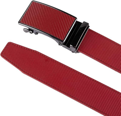 Fabio Valenti Mens Belt,Ratchet Belt Dress with 1 3/8" Genuine Leather with Easier Adjustable Buckle, Trim to Fit