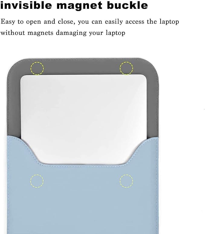 MOSISO Laptop Case 13.3 inch, 13-13.3 inch Laptop Sleeve Compatible with MacBook Neo 13 A18 Pro A3404 /Air 13/Pro 13/Pro 14 M5 M4 M3 M2 M1, Faux Suede Leather Case with Small Bag, Baby Blue