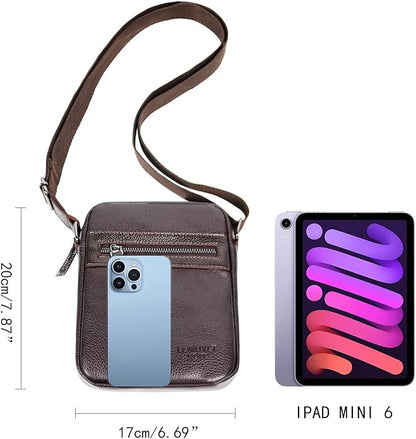 Small/Medium Crossbody bag for men shoulder bag mens purse satchel leather messenger bag gift man