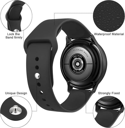 Meliya 22mm Watch Bands Quick Release Replacement Wristband, Soft Silicone Sport Replacement Straps for Men Women