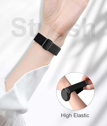 Lerobo Elastic Bands Compatible with Samsung Galaxy Watch 8 7 6 5 4 40mm 44mm/Galaxy Watch 8 Classic 6 4 Classic 43mm 47mm 42mm 46mm/5 Pro Band 45mm/Active 2,3 Pack 20mm Adjustable Nylon Sport Band