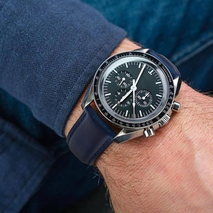 Ritche Christmas Gift Quick Release Leather Watch Bands Genuine Watch Straps for Men Women Top Grain Leather Watch Strap, White Elephant Gifts, Stocking Stuffers for Men, Father's Day gifts