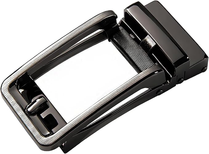 Barry.Wang Mens Belts Leather Ratchet Automatic Buckle Slide Click 1 3/8" Designer Dress Fashion Classic Casual Work Business