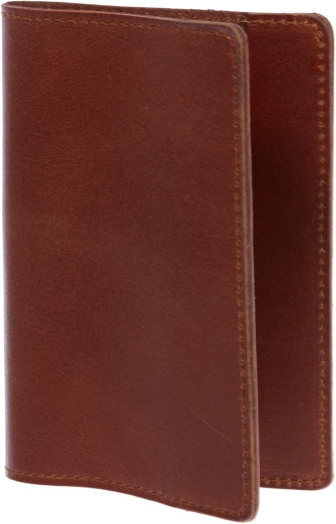 100% Soft Leather Passport Cover - Plain Leather Holder Slim Sleeve Case