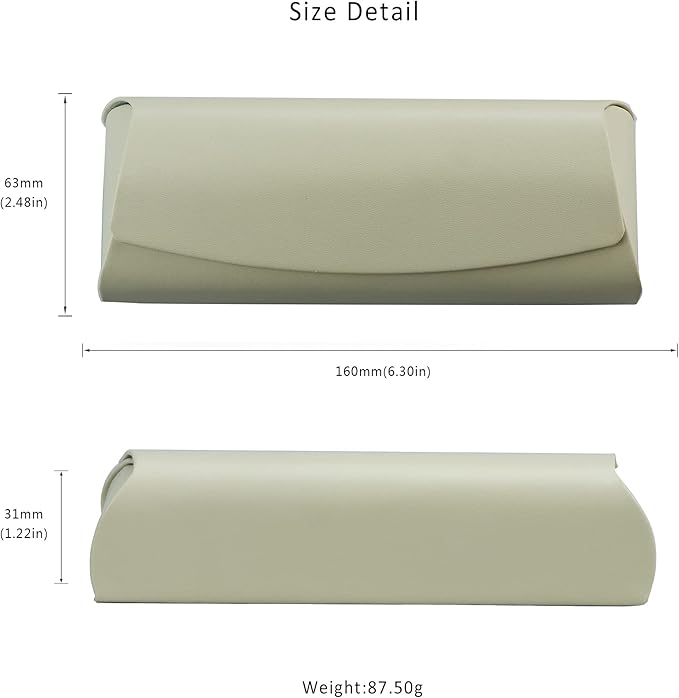 LifeArt Eyeglass Case Hard Shell, Portable Sunglass Case for Women and Men, fashionable PU Leather Eyeglass Case, Lightweight