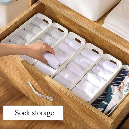 Multi-purpose small storage bins, Storing phone cases, socks, stationery,small items. PP plastic,Organizer and Storage for Sinks,Bathroom, Bedrooms, Vanity tables，Kitchens.10.5x 3.9x 3.5 Inch (3)