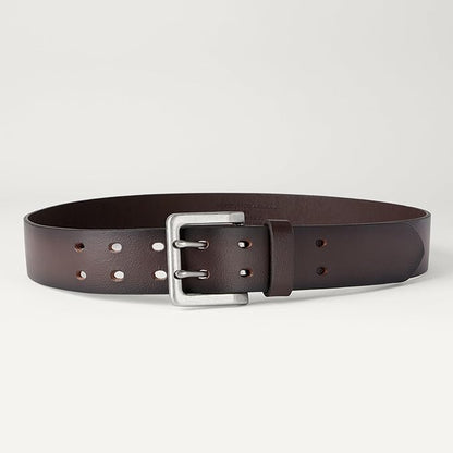 Amazon Essentials AE - Accessories Men's Double Prong Leather Belt