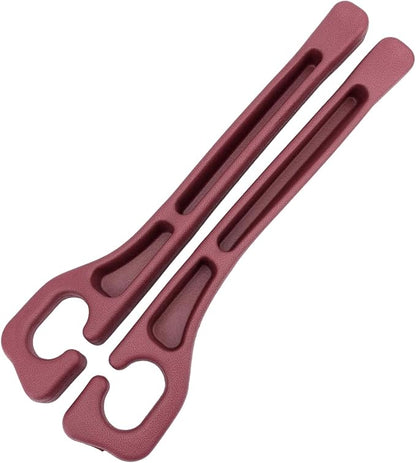 Penitue 2pcs Car Seat Gap Filler, No Drop Guard Universal Gap Organizer Between Seat and Console Prevents Phone Keys Cards Falling (Red)