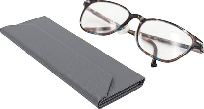 Real Sic Glasses Case for Men and Women - Magnetic Folding Hard Shell Sunglass Holder - Inspired by Solid Color