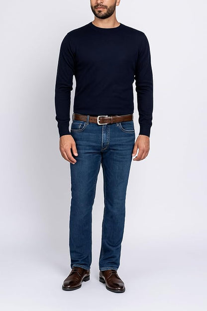 Nautica Men's Dress Leather Belt for Suits and Pants | Classic | Business | Fashion | Adjustable | Metal Buckle