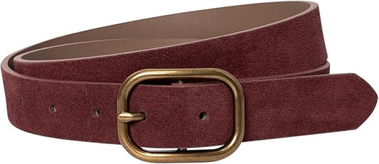 MJNUONE Leopard Print Belt for Women Leather Waist Belts Classic Needle Buckle Animal Printed forJeans dress Party Outfits