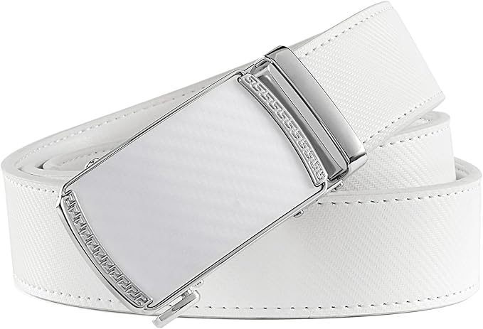 BOSTANTEN Mens Belt Leather Ratchet Belt For Men Dress and Casual with Adjustable Buckle, Trim to Fit