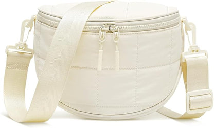 KKXIU Crossbody Sling Bag for Women Trendy Fanny Pack Vegan Leather Chest Bag | Trendy