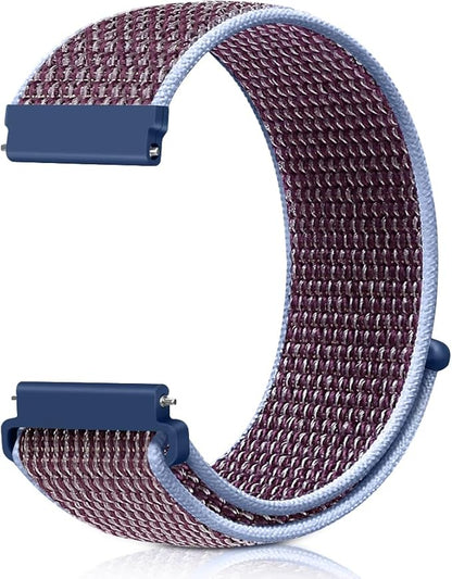 19mm Nylon Sport Quick Release Watch Bands Compatible with GRV FC1/FC5/Willful/YAMAY/Letsfit/LETSCOM/TEMINICE/LIFEBEE/Lintelek ID205 ID205L ID205G ID205S ID205U/Blackview Band for Women Men