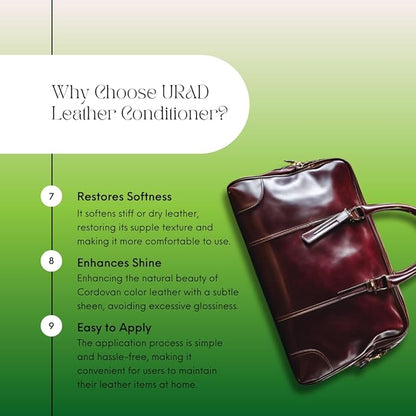Leather Conditioner 50ml Cordovan – Compact, Color-Revitalizing Leather Care for Cordovan Shoes, Bags, and Accessories