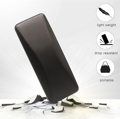 SMARTTOP Hard Shell Eyeglass Case- Glass Case With Cleaning Cloth, Glasses Case hard shell for men women