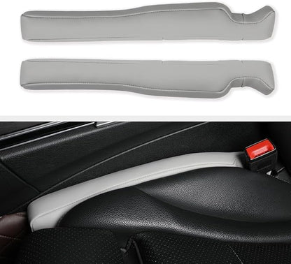 2Pack Leather Car Seat Gap Filler – Anti-Drop Console Organizer, Scratch-Resistant Waterproof Easy to Clean, Fits 90% Vehicles Without Blocking Seat Movement