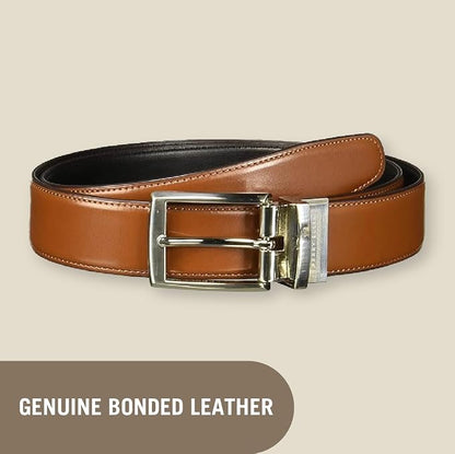 Perry Ellis Men's Portfolio Amigo Reversible Bonded Leather Belt (Available in Big & Tall)
