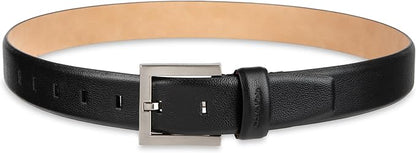 Calvin Klein Men's Leather Dress Belt - Sleek Modern Style for Business & Everyday Wear