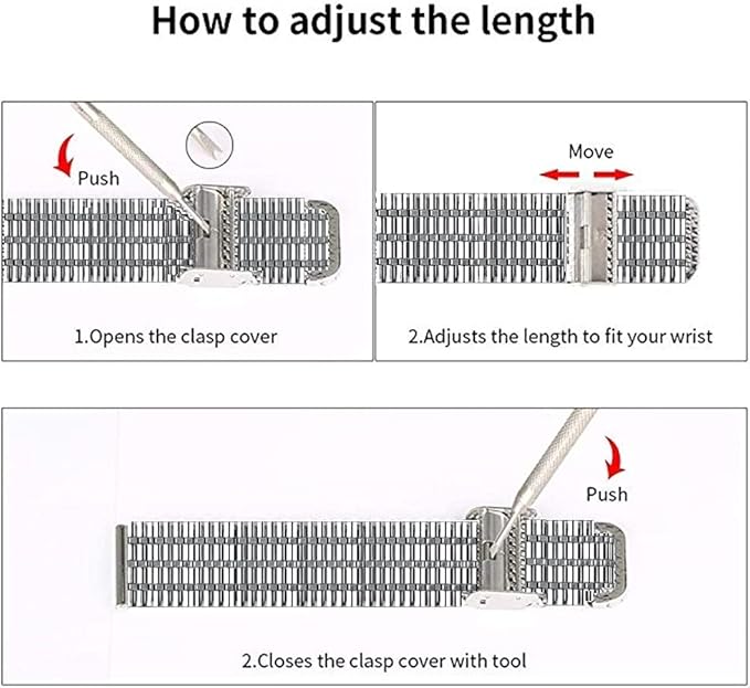 Moran Stainless Steel Watch Band 20mm Quick Release Replacement Metal Strap 20mm 22mm Compatible for Samsung Galaxy Watch 5 40mm 44mm/ 5 Pro 45mm，Garmin Watch,Huawei,Fossil,Seiko,Citizen,Ticwatch