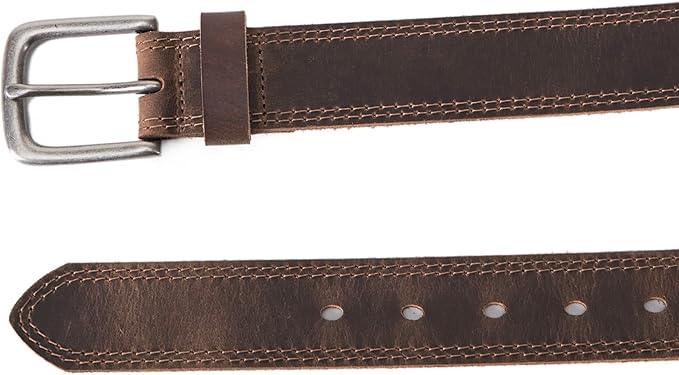 VATAN Men's Full Grain Leather Casual Every Day Jeans Belts, Handmade Men Leather Belt with Gift Box