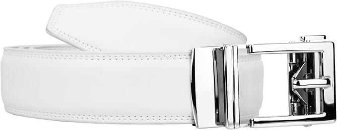 Gelante Ratchet Belt for Men, Mens Belts Leather 1.3'' Adjustable Trim to Fit Dress Belt
