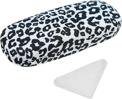 PERFECTSIGHT Hard Shell Eyeglasses Case, PU Leather Protective Glasses Case, Cute Eyeglass Case for Women Men Girls