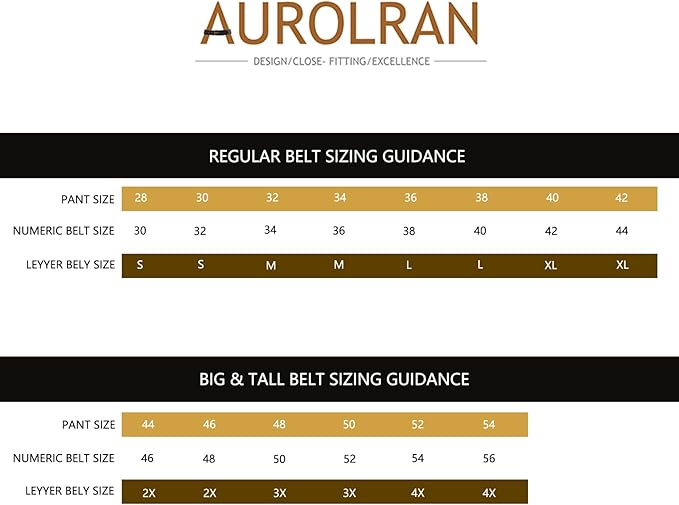Aurolran Men&Womens Leather Dress Belt Business Automatic Buckle Belt Color-Black Silver Gold