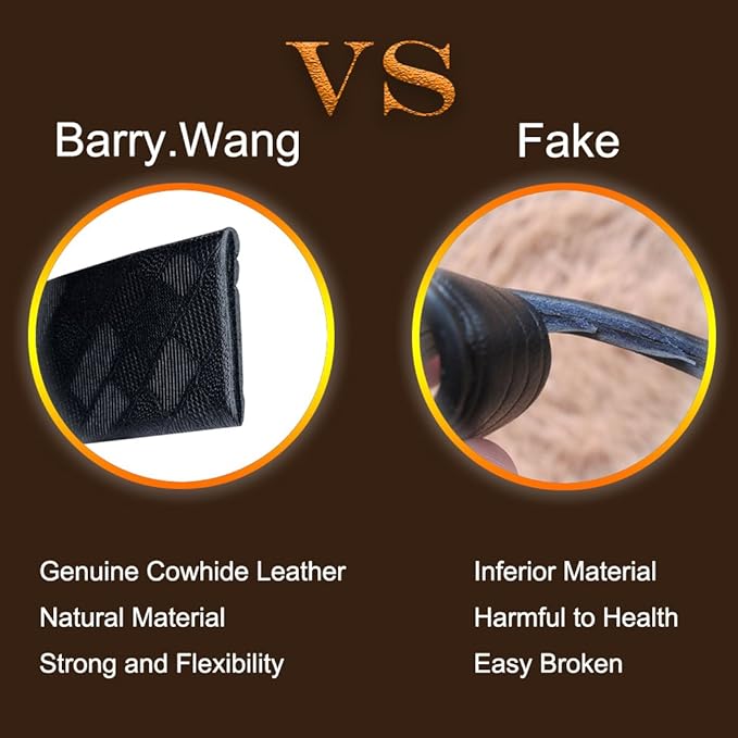 Barry.Wang Mens Belts Leather Ratchet Automatic Buckle Slide Click 1 3/8" Designer Dress Fashion Classic Casual Work Business